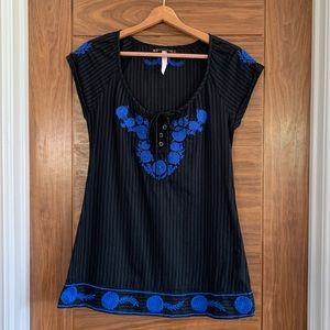 Black Free People Tunic